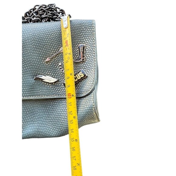 Crossbody Purse Circus by Sam Edelman green with shimmering green scales texture - Picture 5 of 6